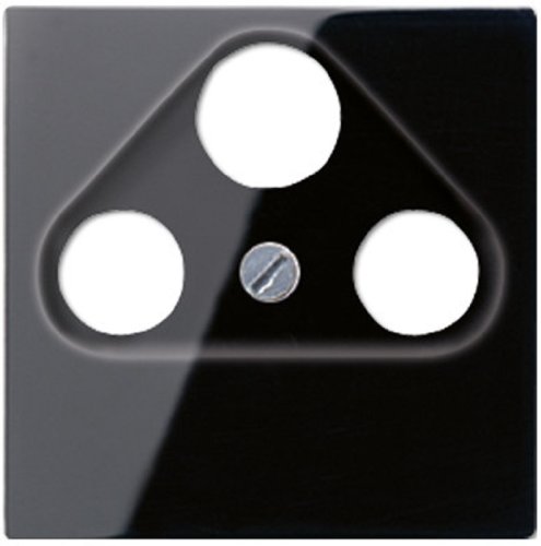 Лицевая панель Jung A creation для 3-м. розетки TV+R+SAT черный фото Лицевая панель Jung A creation для 3-м. розетки TV+R+SAT черный картинка